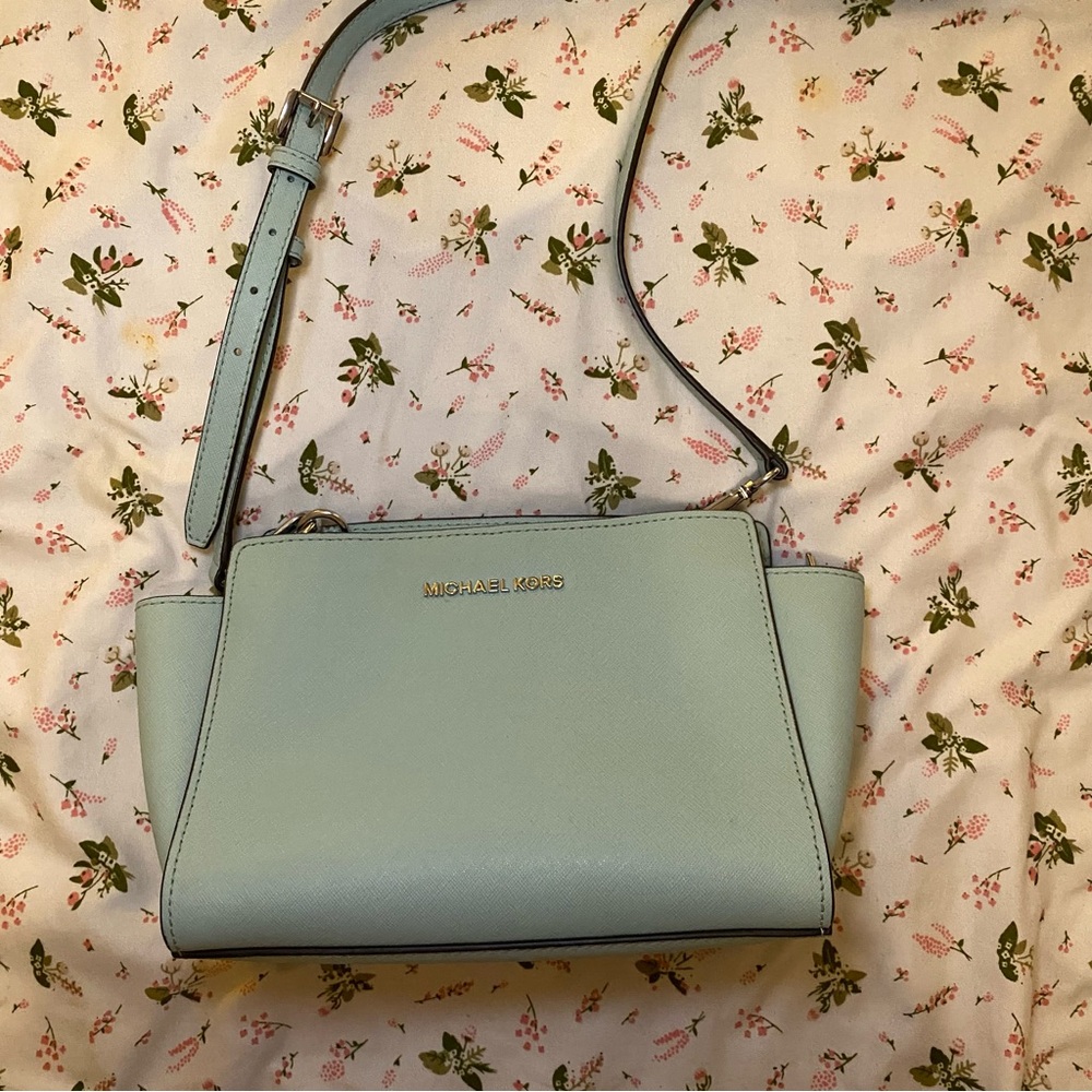 Michael Kors Light Blue Crossbody Bag